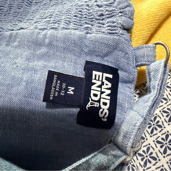 Lands' End Light Blue Chambray Linen Maxi Dress - Picture 9 of 9